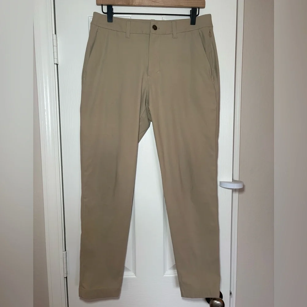 lululemon ABC Pant Slim Fit‎ Men’s Khaki Warpstreme Size 30